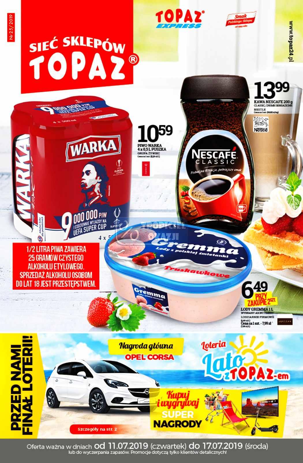 Gazetka promocyjna Topaz str. 1