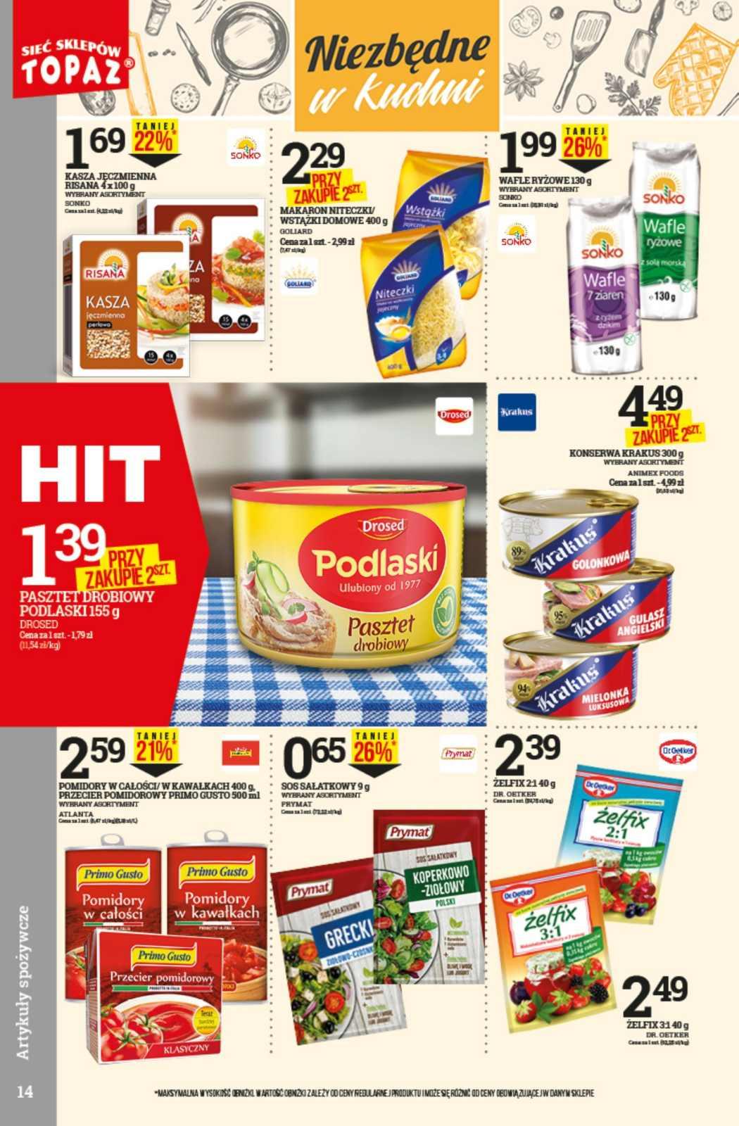 Gazetka promocyjna Topaz str. 14