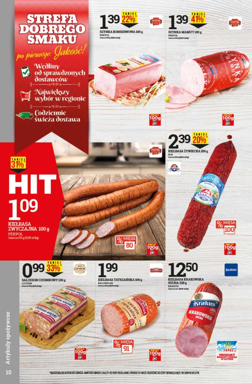 Gazetka promocyjna Topaz str. 10