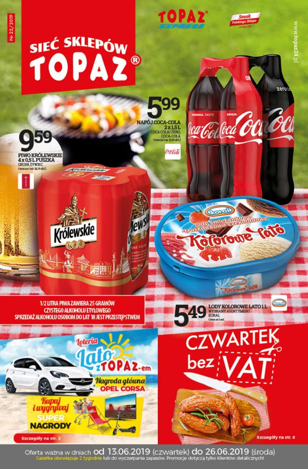 Gazetka promocyjna Topaz str. 1