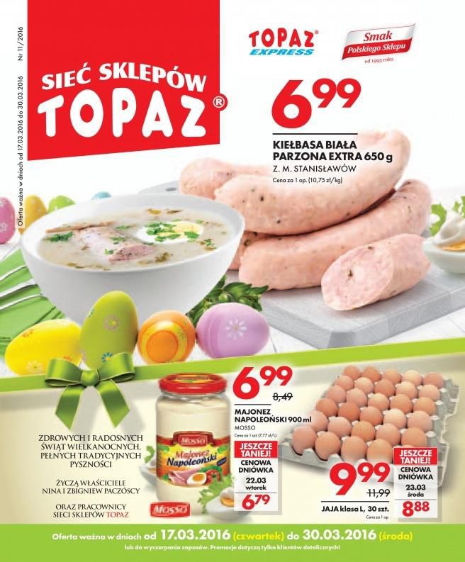 Gazetka promocyjna Topaz str. 1