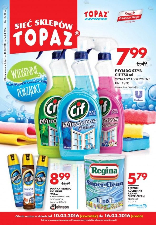Gazetka promocyjna Topaz str. 1
