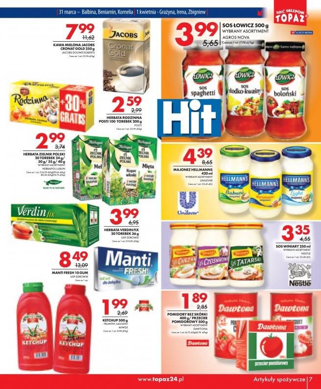Gazetka promocyjna Topaz str. 7