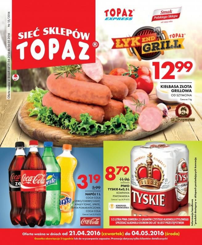 Gazetka promocyjna Topaz str. 1