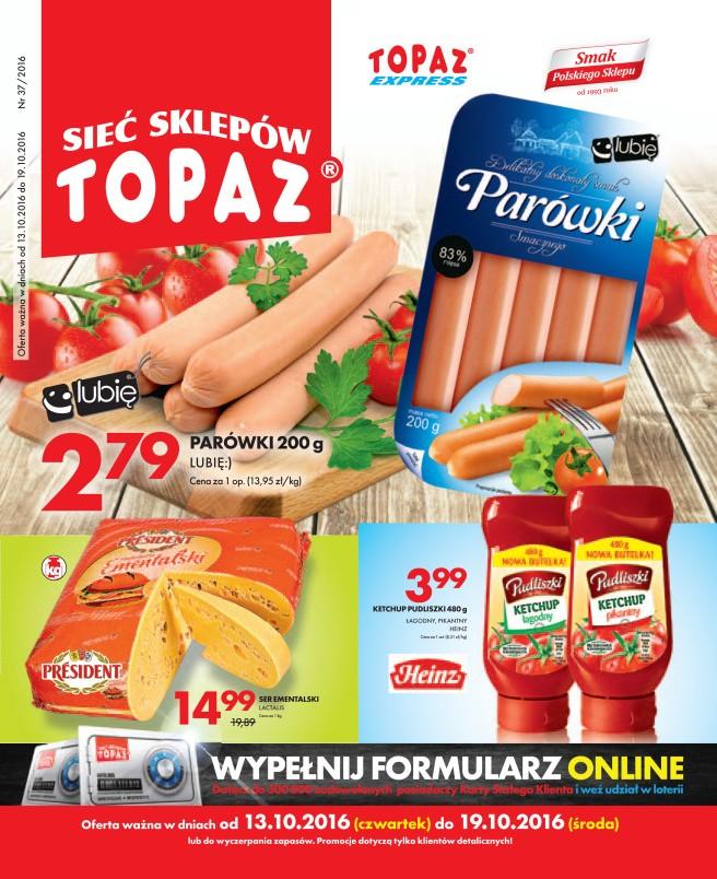 Gazetka promocyjna Topaz str. 1